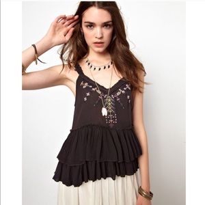 Free people embroidered top